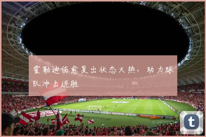 霍勒迪伤愈复出状态火热，助力球队冲击连胜