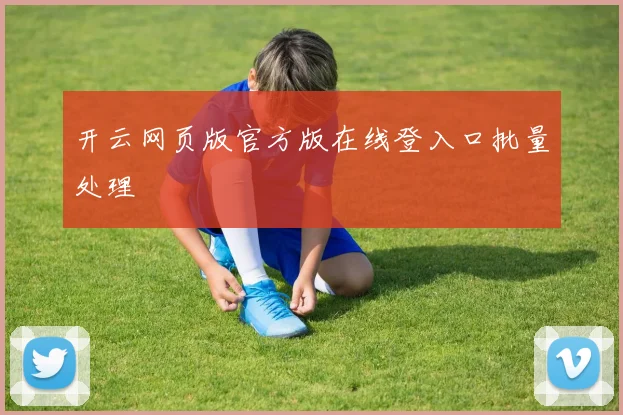 开云网页版官方版在线登入口批量处理